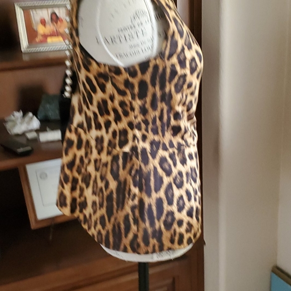Zara animal print peplum top - Picture 6 of 11